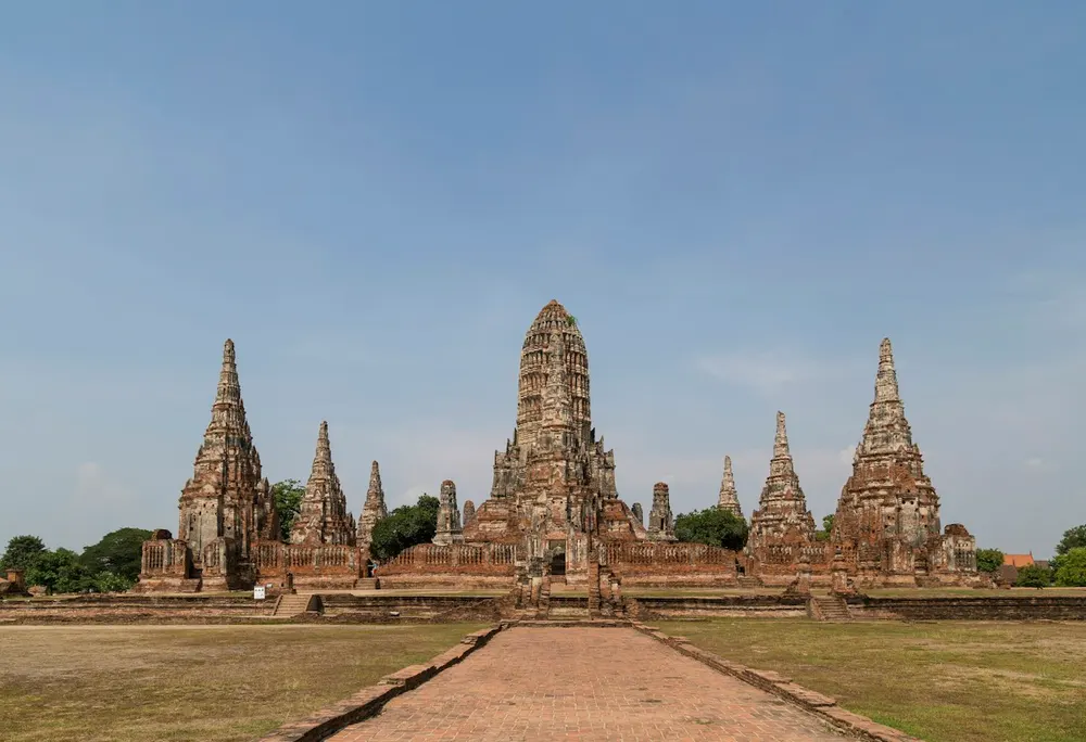 Ancient temple ruins at Ayutthaya