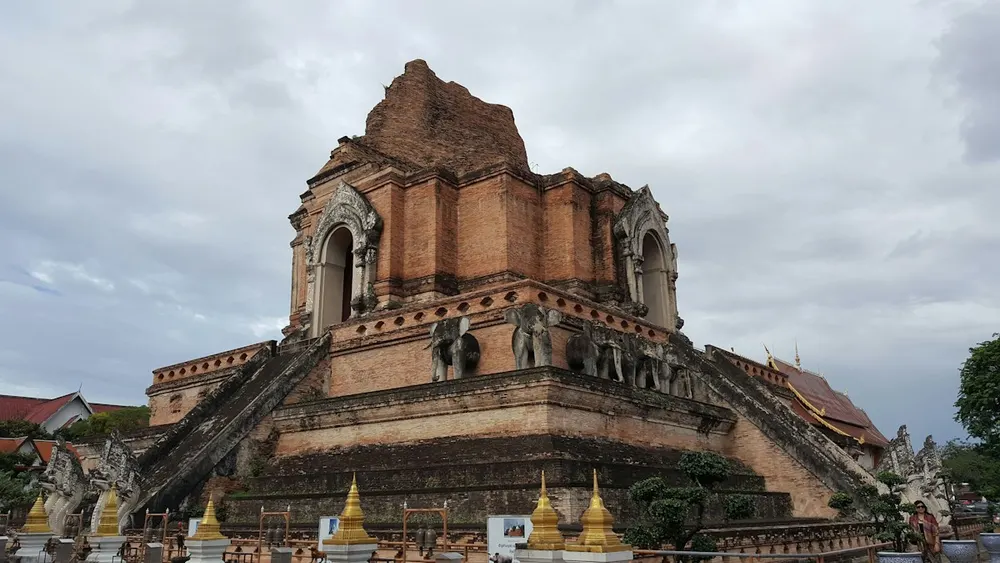 Ancient brick chedi in Chiang Mai
