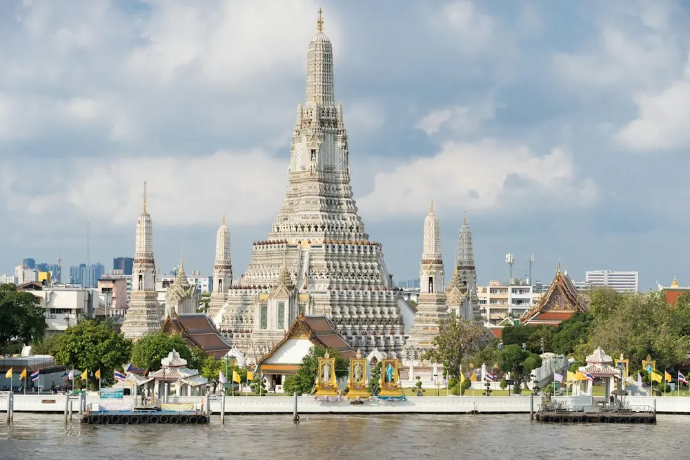 Wat Arun seen across the Chao Phraya River